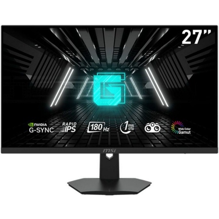 Монитор 27" MSI G274F Black (Ultra Rapid IPS, 1920x1080, HDMI+HDMI+DP, 1 ms, 178°/178°, 250 cd/m, 3000:1 (100M:1), 180Hz)