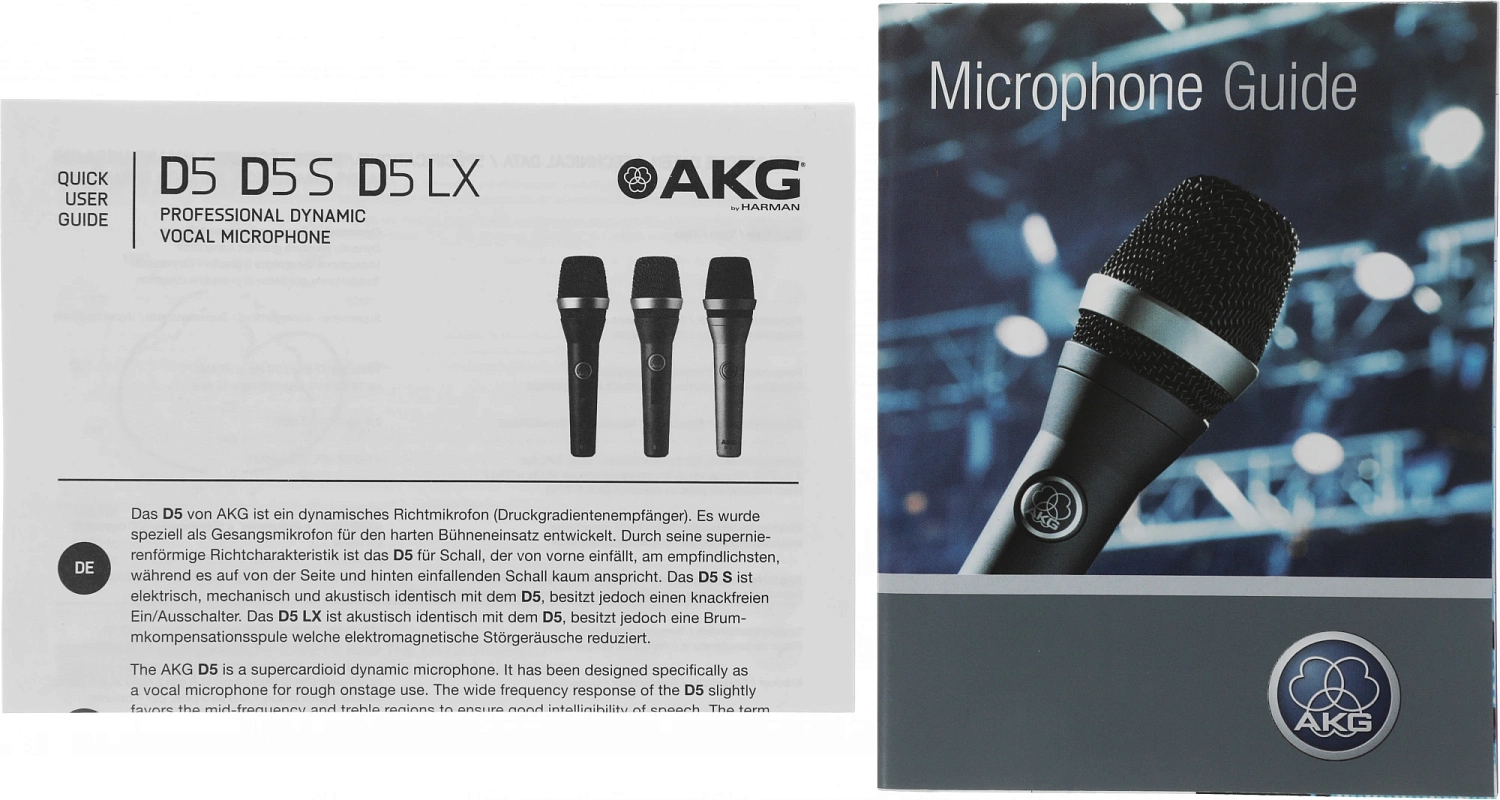 Микрофон проводной AKG D5 черный