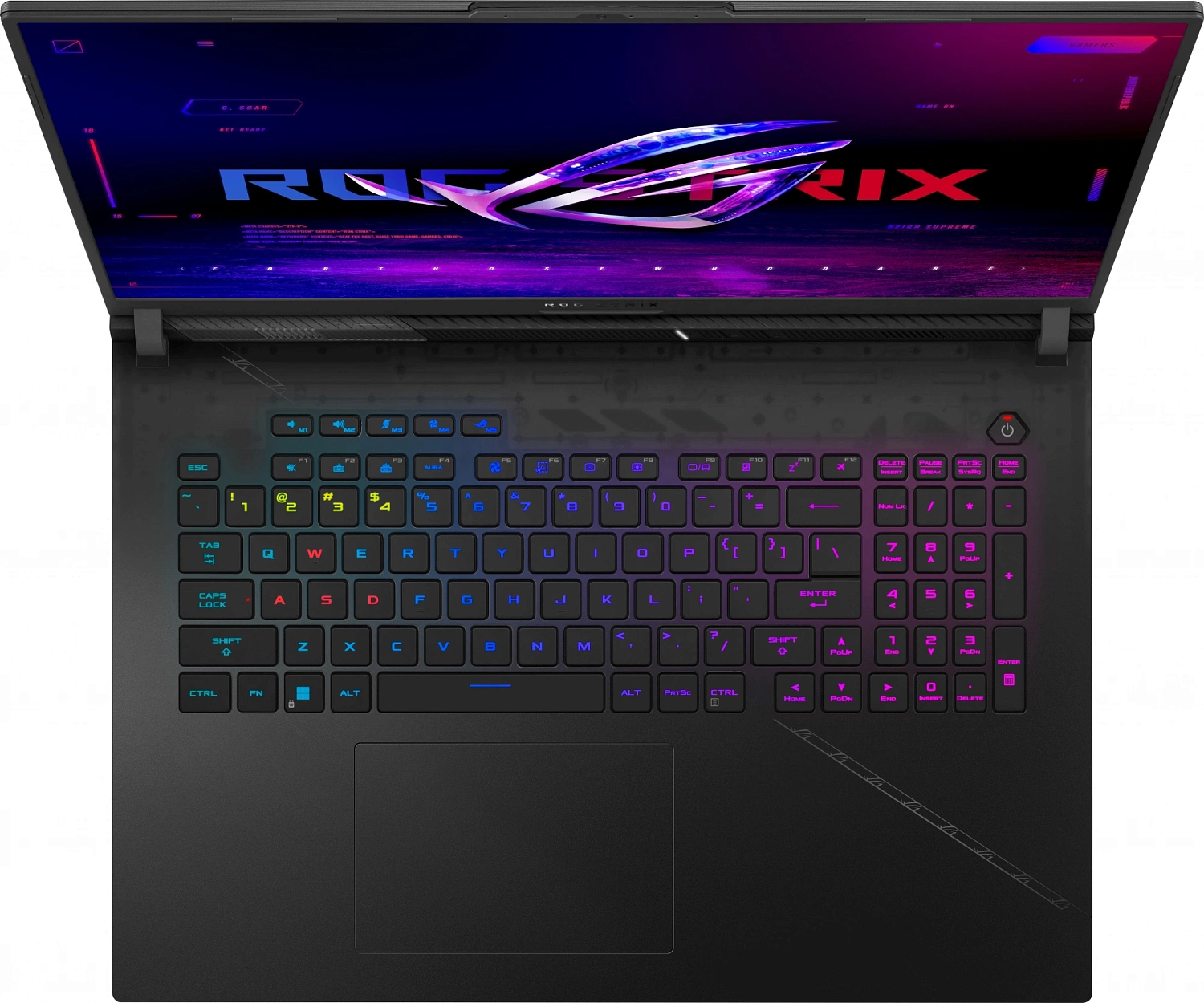 Ноутбук Asus ROG Strix Scar 18 G834JZR-N6072 Core i9 14900HX 32Gb SSD1Tb NVIDIA GeForce RTX4080 12Gb 18" IPS WQXGA (2560x1600) noOS black WiFi BT Cam (90NR0IN2-M003C0)