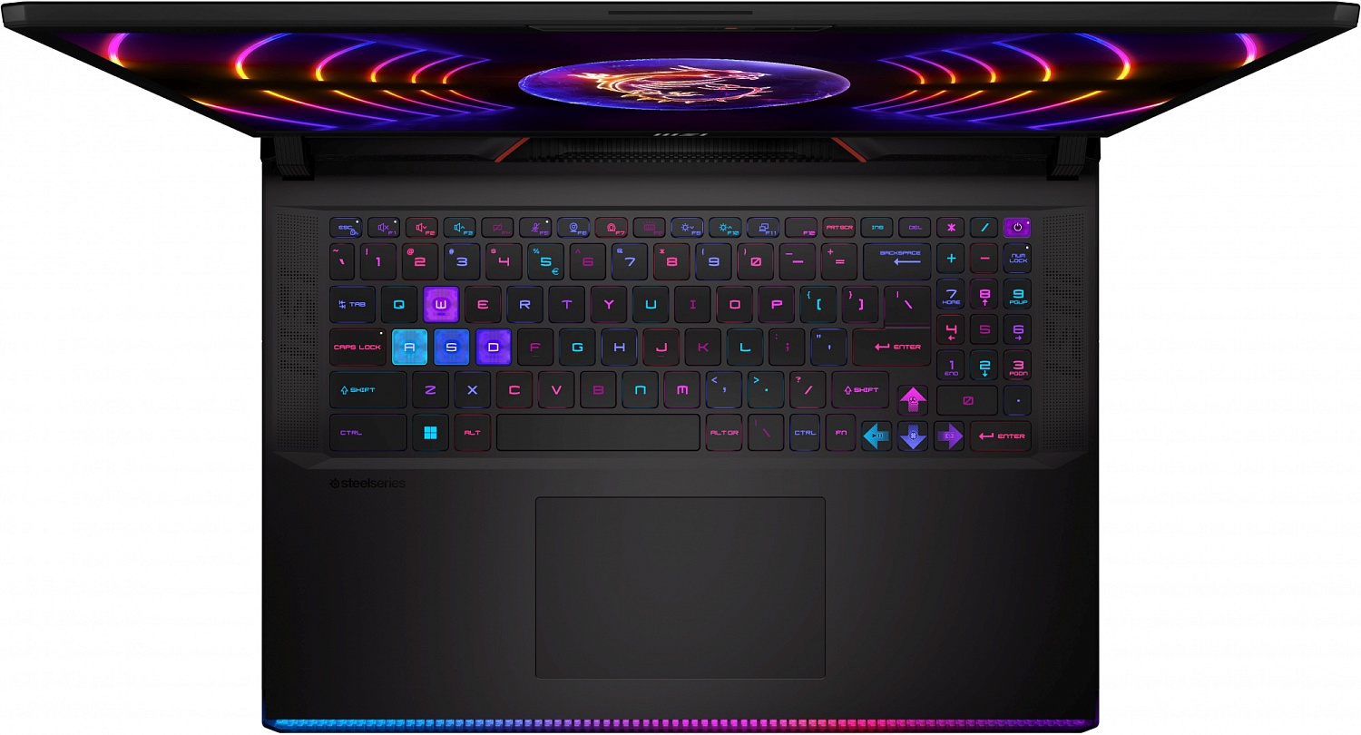 Ноутбук MSI Raider GE78HX 13VH-214RU Core i7 13700HX 32Gb SSD1Tb NVIDIA GeForce RTX4080 12Gb 17.3" IPS QHD+ (2560x1600) Windows 11 Home black WiFi BT Cam (9S7-17S111-214)