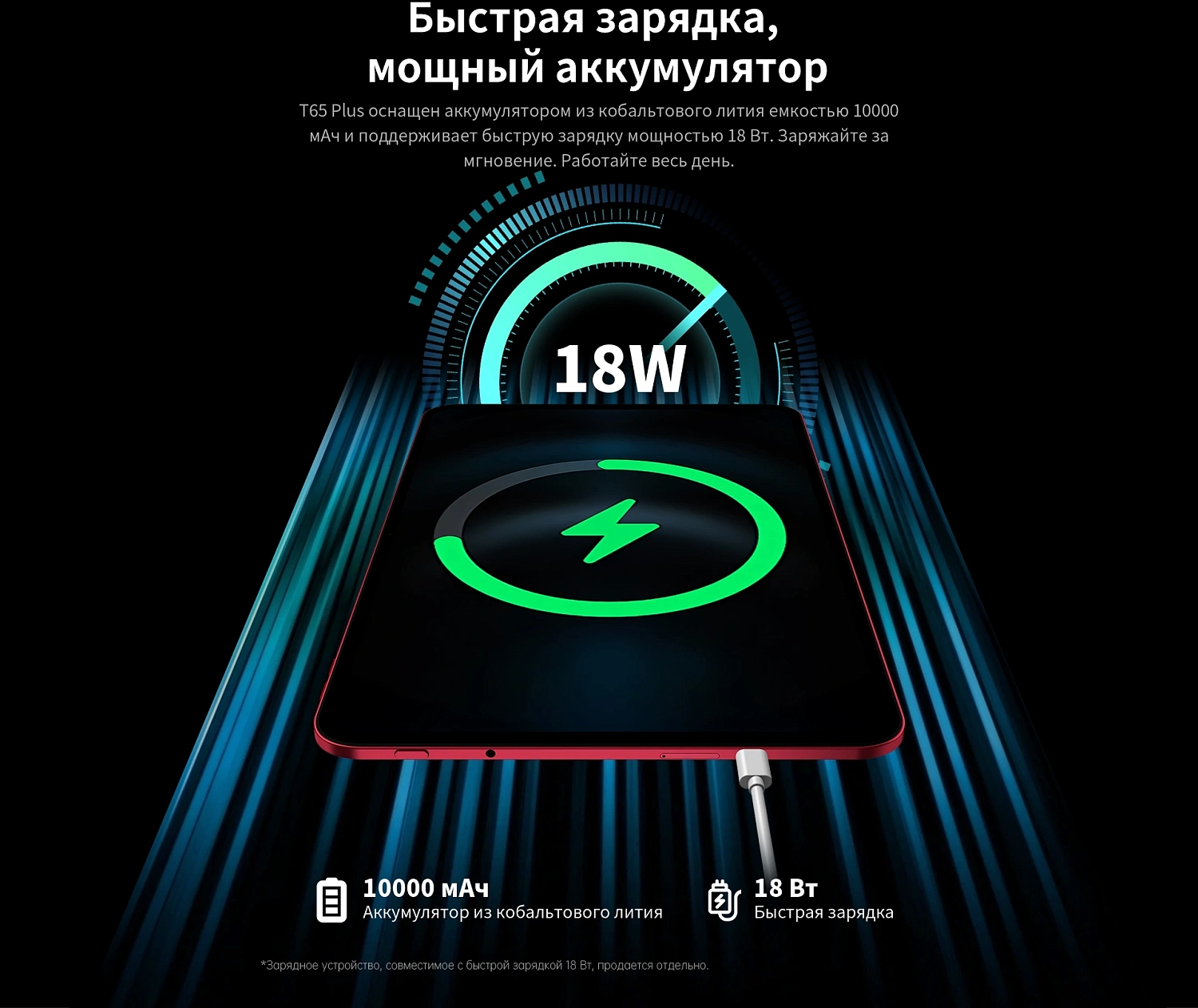 Планшет Teclast T65 Plus Premium set G99 (2.0) 8C RAM8Gb ROM256Gb 12.95" IPS 1920x1200 Android 14 серебристый 13Mpix 8Mpix BT WiFi microSD 1Tb 10000mAh 32hr