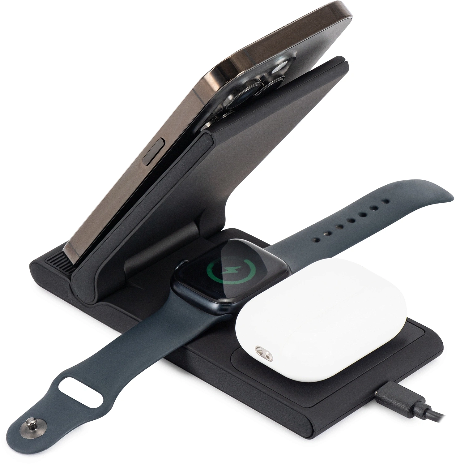 Беспроводное зар./устр. Buro CWC-QC5 15W 3A (QI) USB-C универсальное черный (CWC-QC5A15BK)