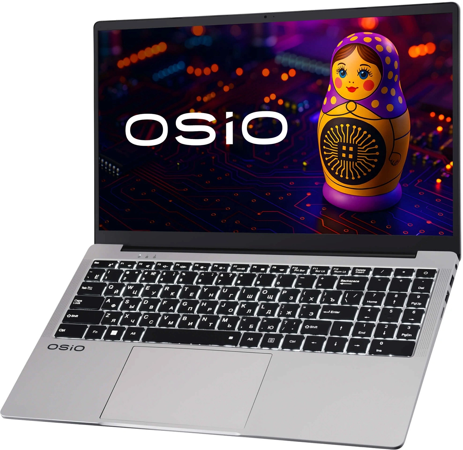Ноутбук Osio FocusLine F150a-026 Ryzen 5 5560U 16Gb SSD512Gb Intel UHD Graphics 15" IPS FHD (1920x1080) Windows 11 Home grey WiFi BT Cam 6000mAh