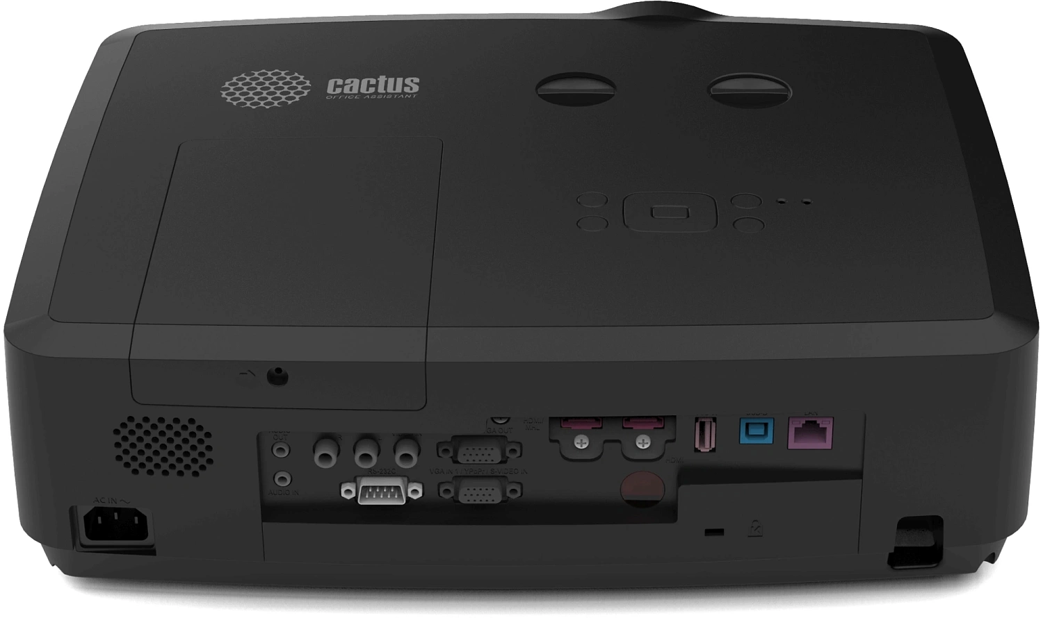 Проектор Cactus Bright CS-S4.B 3LCD 5900Lm ANSI (1920x1200) 30000:1 ресурс лампы:10000часов 1xUSB typeA 1xUSB typeB 2xHDMI 4.45кг