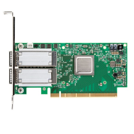 AOC-MCX556A-ECAT Standard Low-profile Mellanox EDR IB (100Gb/s) and 100GbE card with 2 QSFP28 ports,Interface: PCI-E 3.0 x16,Port: 2 QSFP28 ports,Speed: 100Gb IB or 100GbE per port (480306)