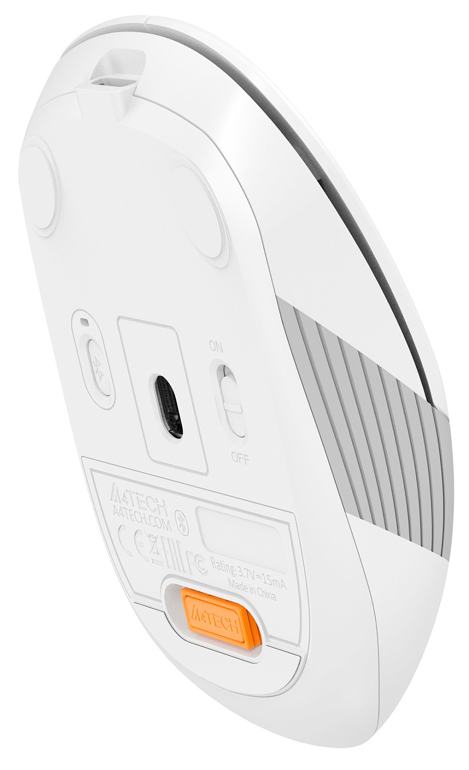 Мышь A4Tech Fstyler FB10C белый/серый оптическая (2400dpi) беспроводная BT/Radio USB (4but) Мышь A4Tech Fstyler FB10C белый/серый оптическая (2400dpi) беспроводная BT/Radio USB (4but)
