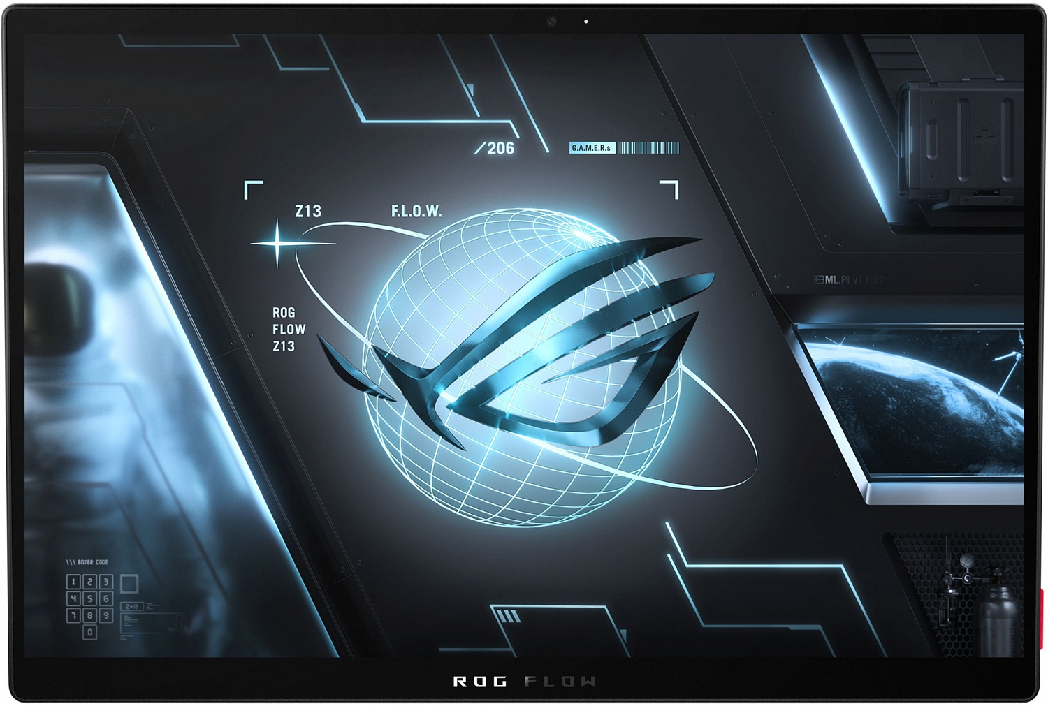 Ноутбук Asus ROG Flow GZ301VV-MU023W Core i9 13900H 16Gb SSD1Tb NVIDIA GeForce RTX4060 8Gb 13.4" IPS Touch WQXGA (2560x1600) Windows 11 Home black WiFi BT Cam (90NR0BH1-M001Z0)