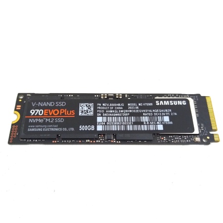 M.2 2280 500GB Samsung 970 EVO Plus Client SSD MZ-V7S500BW PCIe Gen3x4 with NVMe, 3500/3200, уц-3-8 480/550K, MTBF 1.5M, 3D NAND TLC, 512MB, 300TBW, NVMe 1.3, RTL {10} (628116)