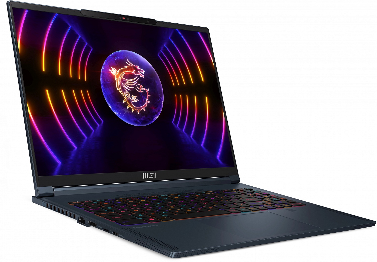 Ноутбук MSI Stealth 16 Studio A13VG-225RU Core i7 13700H 32Gb SSD2Tb NVIDIA GeForce RTX4070 8Gb 16" IPS QHD+ (2560x1600) Windows 11 Home dk.blue WiFi BT Cam (9S7-15F212-225)
