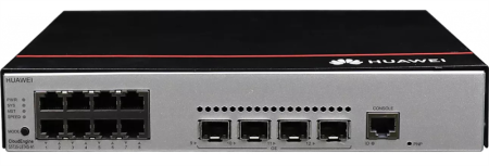 Коммутатор HUAWEI S5735-L8P4X-A1 (8*10/100/1000BASE-T ports, 4*10GE SFP+ ports, PoE+, AC power) + Basic Software