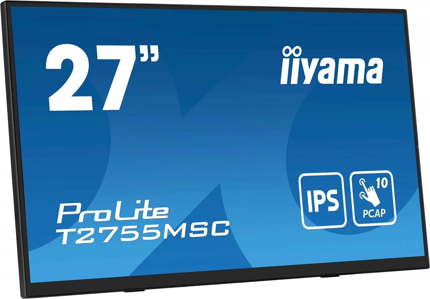 Монитор Iiyama 27" ProLite T2755MSC-B1 черный IPS LED 5ms 16:9 HDMI M/M матовая 1000:1 400cd 178гр/178гр 1920x1080 60Hz DP FHD USB Touch 5.8кг