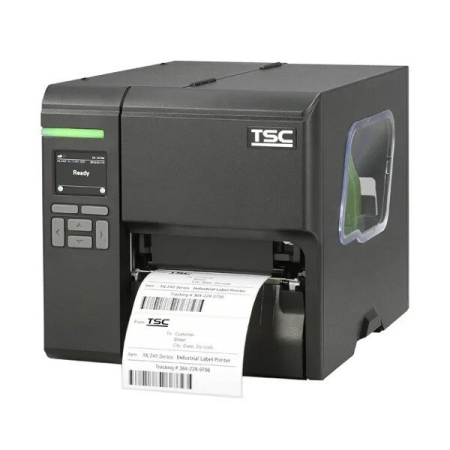 Принтер этикеток TSC ML240P, 4", 203 dpi, 6 ips , 64MB SDRAM, 128MB Flash, WiFi slot-in, RS-232, USB 2.0, Ethernet, USB Host, 2.3" color LCD , 1 status indicator,Windows labeling software CD, Quick Installation Guide