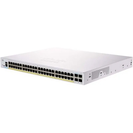 Коммутатор CISCO CBS350 48x10/100/1000 RJ-45 ports, 4x 10Gb SFP uplink, 1xFan, Mounting Kit, CBS350-48T-4X-L