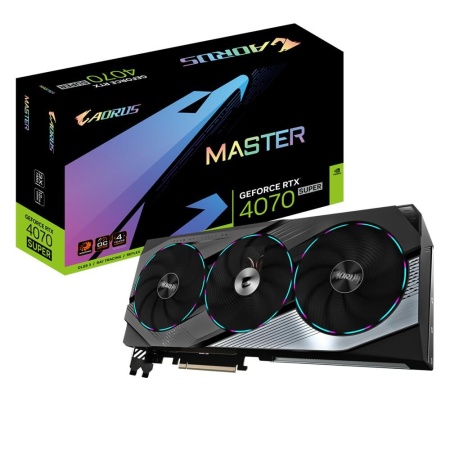 Видеокарта Gigabyte RTX4070SUPER AORUS MASTER 12GB RTL