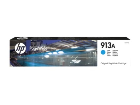 Картридж струйный HP 913A F6T77AE голубой (3000стр.) для HP PW 352dw/377dw/Pro 477dw/452dw