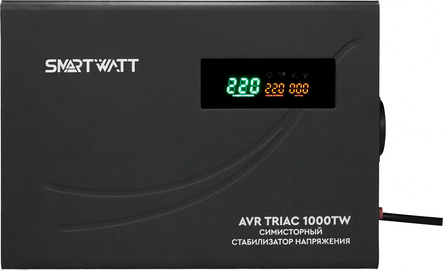Стабилизатор напряжения Smartwatt AVR Triac 1000TW 1000ВА черный