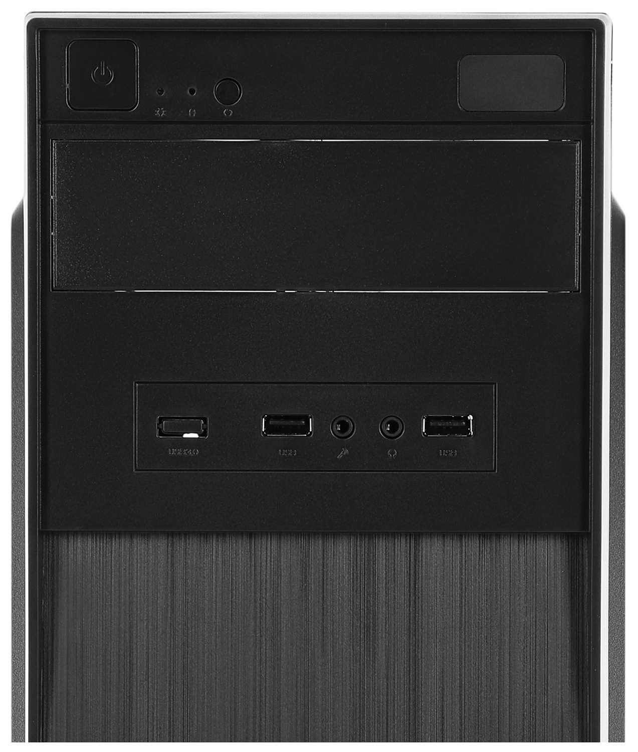 Корпус Digma DC-MATX100-U2 черный без БП mATX 1x80mm 2x120mm 2xUSB2.0 audio
