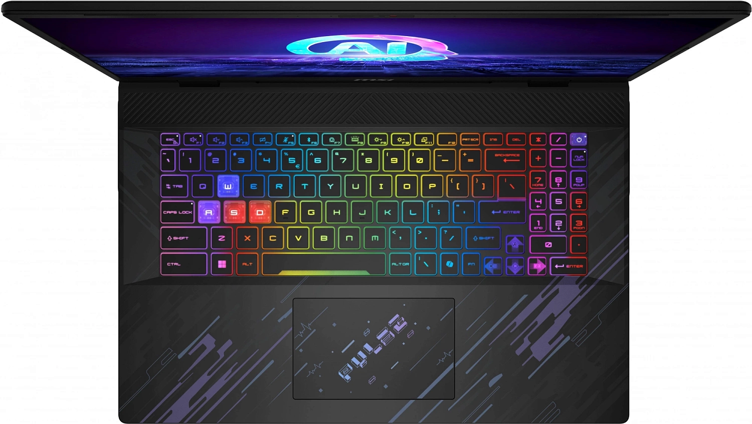 Ноутбук MSI Pulse 17 AI C1VGKG-023RU Core Ultra 9 185H 16Gb SSD1Tb NVIDIA GeForce RTX4070 8Gb 17" IPS QHD+ (2560x1600) Windows 11 black WiFi BT Cam (9S7-17T311-023)