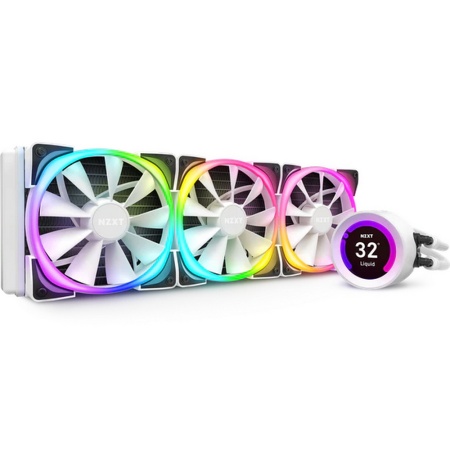 Kraken Z73 RGB (1700 support) - 360mm AIO Liquid Cooler with Aer RGB and RGB LED (White) (696581)