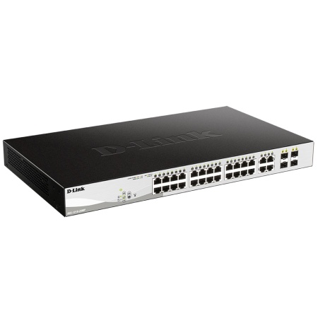 Bad Pack DGS-1210-28MP/FL1A Bad Pack Управляемый L2 коммутатор с 24 портами 10/100/1000Base-T и 4 комбо-портами 100/1000Base-T/SFP (24 порта PoE 802.3af/at, РоЕ-бюджет 370 Вт)