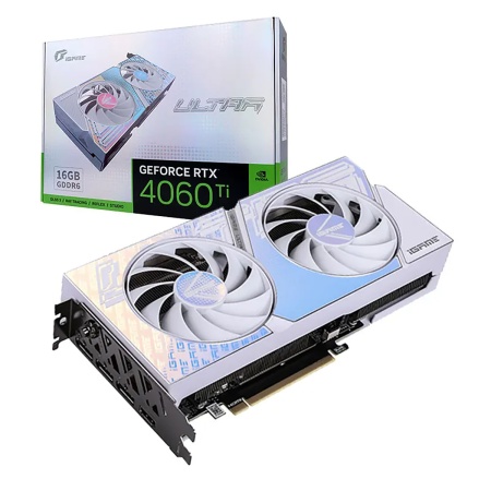 RTX4060Ti Ultra W DUO OC 16GB-V 128-bit GDDR6 DPx3 HDMI 2FAN RTL