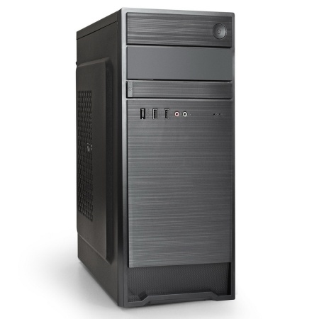 Корпус Miditower ExeGate AX-252-XP400 (ATX, XP400 12см, 2*USB, аудио) (125575)