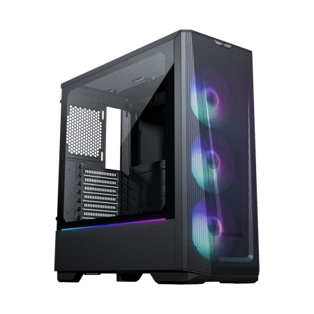 Корпус PHANTEKS Eclipse G360A (PH-EC360ATG_DBK02_RU) /Black, 3x120mm ARGB Fan + ARGB Strip, боковая панель Tempered Glass, Mid-Tower