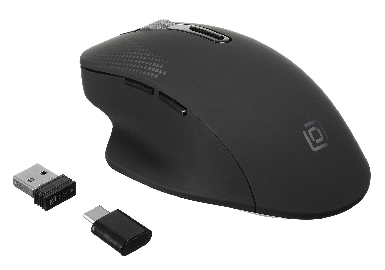 Мышь Оклик 636LWC черный оптическая (1600dpi) беспроводная USB/USB-C для ноутбука (6but) Мышь Оклик 636LWC черный оптическая (1600dpi) беспроводная USB/USB-C для ноутбука (6but)