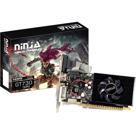 Ninja GT730 LP (96SP) 4GB DDR3 128bit VGA DVI HDMI RTL {50} (NK73NP043F) (615092)