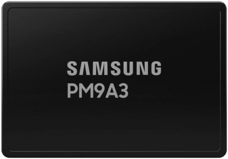 Твердотельный накопитель Samsung Enterprise SSD, 2.5"(SFF/U.2), PM9A3, 15360GB, NVMe/PCIE Gen4 (1x4), R5200/4000W Mb/s, IOPS(R4K) 850K/160K, MTBF 2M, 1DWPD/5Y, OEM