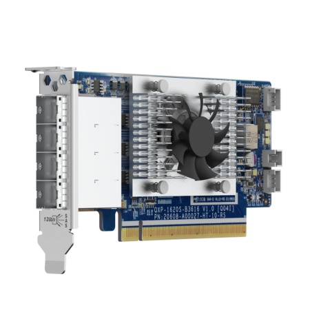 QXP-1620S-B3616W SAS-карта расширения, 4 порта SFF-8644, 12 Гбит/c, PCIe Gen3 x16