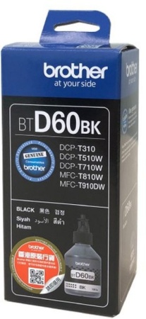 Brother BTD60BK для DCP-T310/T510W/T710W, 6500 страниц (А4) бутылка с чернилами для заправки встроенного контейнера печатающего устройства.