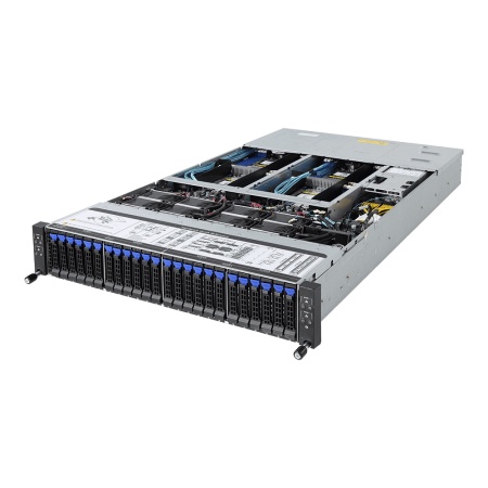 H261-Z60 6NH261260MR-00-XXX SERVER BAREBONE 2U - 4 nodes, Intel® I350-AM2, 8 x LGA 4094 sockets (AMD Epyc), DDR4, 24 x SATA/SAS hot-swappable HDD/SSD bays, 8 x LGA 4094 sockets