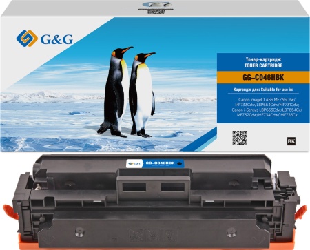 Картридж лазерный G&G GG-C046HBK черный (6300стр.) для Canon LBP 653Cdw/654Cx/MF732Cdw/734Cdw/735Cx