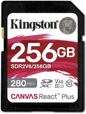 Флеш карта SDXC 256GB Kingston SDR2V6/256GB Canvas React Plus w/o adapter