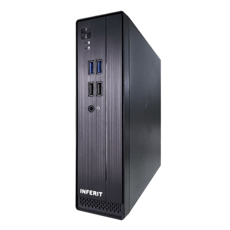 Корпус FoxLine FL-105-AD120-DC-INF (FL-105-AD120-DC-INF) |FL-105-AD120-DC-INF| mITX case (2L), 2*USB2.0+2*USB3.0, 1*combo audio, 40mm FAN, VESA, w/DC-ATX converter, w/120W pwr adapter, w/pwr
