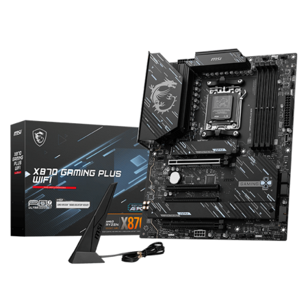 Материнская плата MSI X870 GAMING PLUS WIFI SocketAM5 AMD X870 ATX AC`97 8ch(7.1) 5Gigabit RAID+HDMI