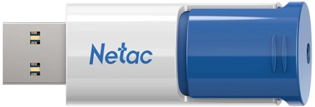 Носитель информации Netac U182 Blue 64GB USB3.2 Flash Drive, retractable (replaced NT03U182N-064G-30BL)