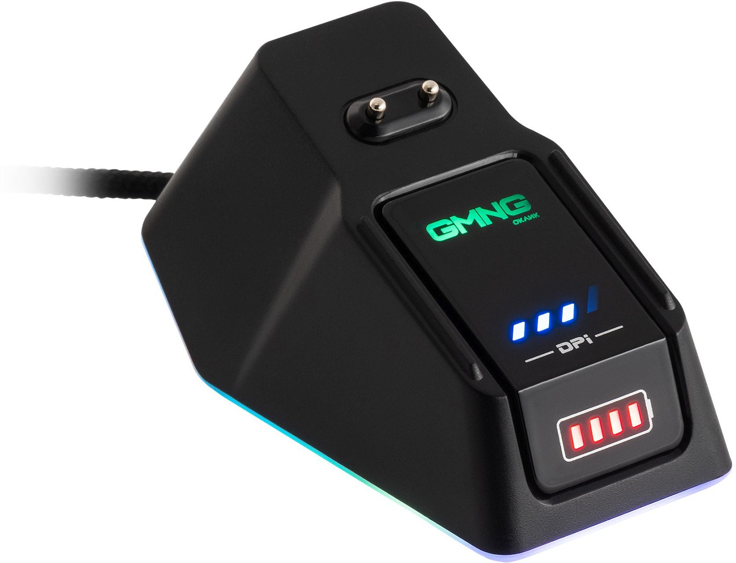 Мышь GMNG 980GMW черный оптическая (10000dpi) беспроводная USB для ноутбука (7but) Мышь GMNG 980GMW черный оптическая (10000dpi) беспроводная USB для ноутбука (7but)