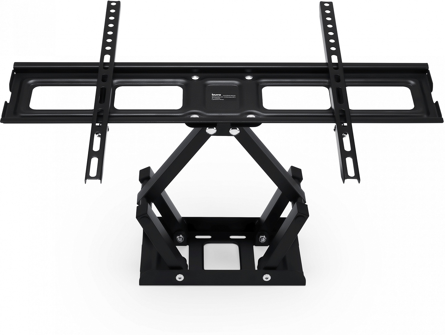 Кронштейн для телевизора Buro MF3 черный 32"-70" макс.40кг настенный поворотно-выдвижной и наклонный