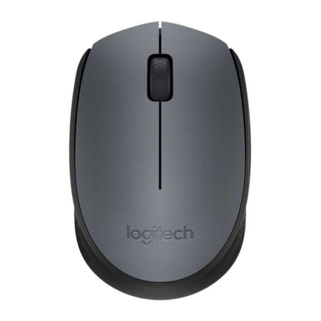 Мышь беспроводная Logitech M170 Grey (серая, оптическая, 1000dpi, 2.4 GHz/USB-ресивер) (арт. 910-004646, M/N: M-R0060 / C-U0010)