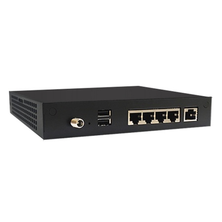 Платформа системного блока с ЦПУ CAF-0251 Fanless Appliance, CPU: Intel Atom N3350, RAM 8GB, 64GB SATADOM, 4x1G Copper, 24W PSU