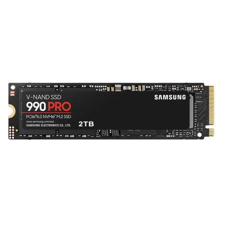 M.2 2280 2TB Samsung 990 PRO Black Client MZ-V9P2T0B/AM PCIe Gen4x4 with NVMe, 3D TLC, 7450/6900, IOPS 1400K/1550K