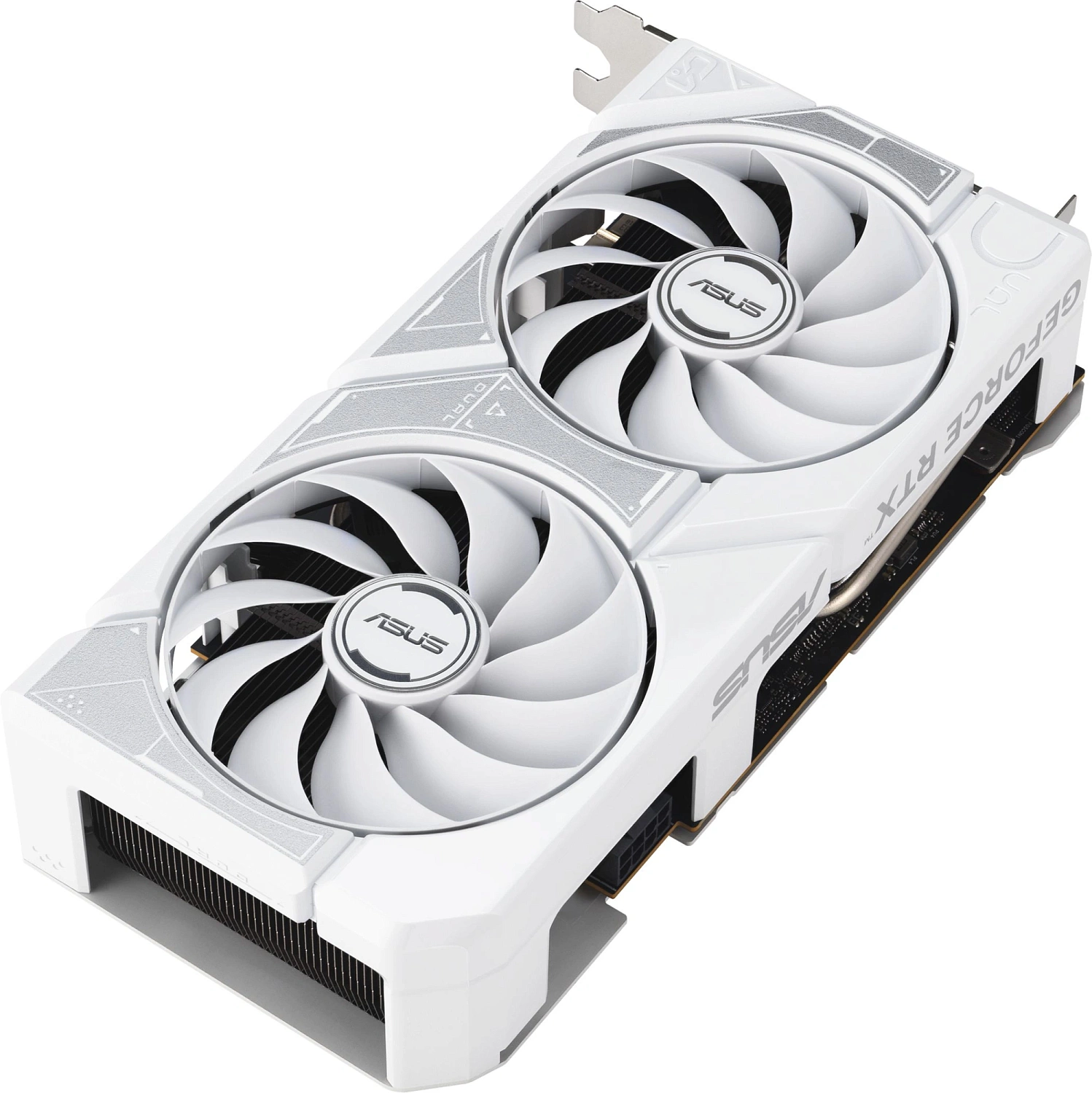 Видеокарта Asus PCI-E 5.0 DUAL-RTX5060-O8G-WHITE NVIDIA GeForce RTX 5060 8Gb 128bit GDDR7 2602/28000 HDMIx1 DPx3 HDCP Ret