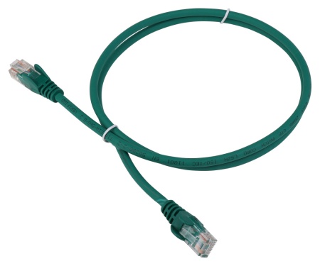 Патч-корд Lanmaster LAN-PC45/U5E-5.0-GN UTP RJ-45 вил.-вилка RJ-45 кат.5E 5м зеленый LSZH (уп.:1шт)