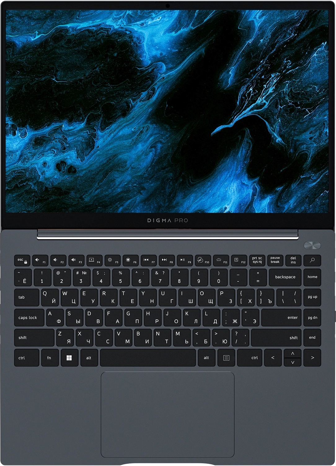 Ноутбук Digma Pro Pactos Core i5 1235U 16Gb SSD512Gb Intel Iris Xe graphics 14" IPS FHD (1920x1080) Windows 11 Professional dk.grey WiFi BT Cam 4780mAh (DN14P5-ADXW02)