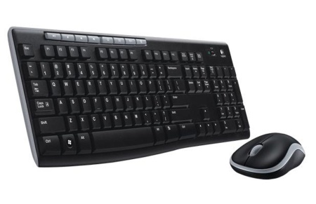 Клавиатура+мышь Logitech Wireless Desktop MK270 (Keybord&mouse), Black, [920-004518] (незначительное повреждение коробки)