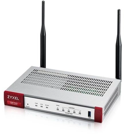 Межсетевой экран Межсетевой экран и Wi-Fi контроллер Zyxel USG FLEX 100AX, 1xWAN GE, 4xLAN/DMZ GE, Wi-Fi 6 (AX1800), 1xUSB3.0, AP Controller (8/24), NebulaFlex **