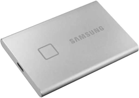 1.8" 500GB Samsung T7 Touch Silver External SSD MU-PC500S/WW USB 3.2 Gen 2 Type-C, 1050/1000 RTL MU-PC500S/WW {5} (195242)