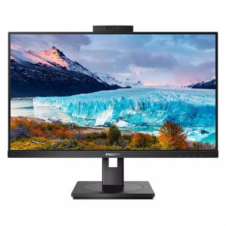 Монитор 27" Philips 272S1MH 1920x1080 75Гц IPS LED 16:9 4ms VGA DVI HDMI DP USB 3.2 USB-B  3*USB-A 3.2 50М:1 1000:1 178/178 250cd Webcamera HAS Pivot Tilt Swivel Speakers Black